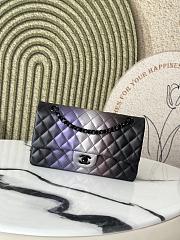 Colestore Chanel Color Metallic Ombre Quilted Lambskin Double Flap 25cm - 1
