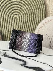 Colestore Chanel Color Metallic Ombre Quilted Lambskin Double Flap 25cm - 2