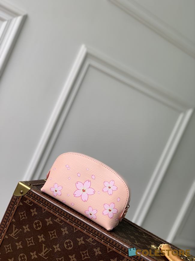 Colestore Louis Vuitton LV x TM Cosmetic Pouch PM Cherry Blossom Epi Leather 12 x 6 x 19cm - 1