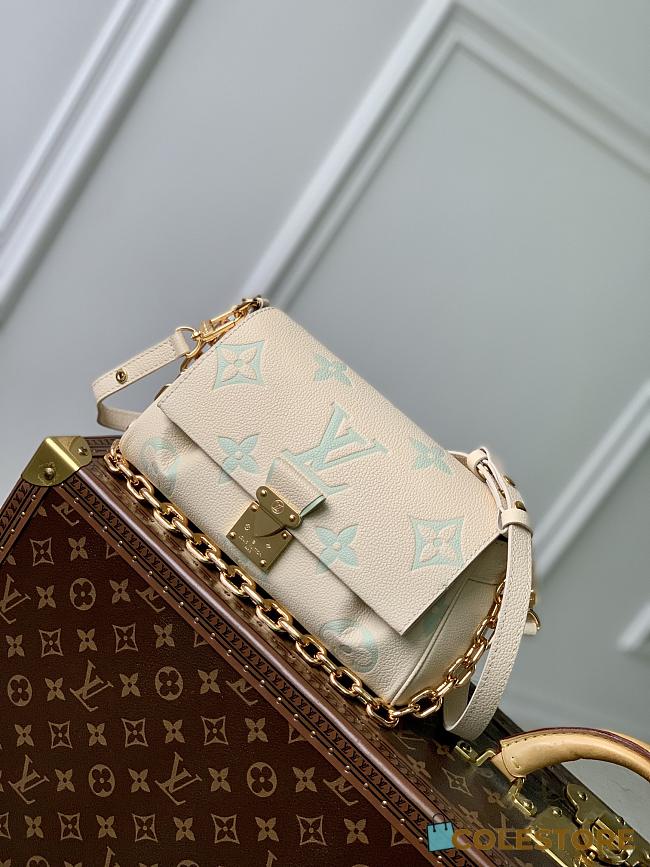 Colestore Louis Vuitton Favorite Cream Blue 24 x 14 x 9cm - 1