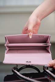 Colestore Chanel Top Handle Accordion Bag in Soft Pink 11x18.5x6cm - 5