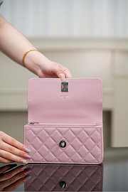 Colestore Chanel Top Handle Accordion Bag in Soft Pink 11x18.5x6cm - 2