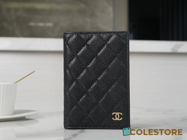 Colestore Chanel Caviar Quilted Passport 14.5×10.5×2cm - 1