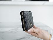 Colestore Chanel Caviar Long Zip Wallet Black 9×2×15cm - 4