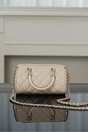 Colestore Chanel 25C Mini Boston Beige 11x18.5x11.4cm - 2