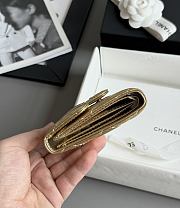 Colestore Chanel CF Classic Tri-Fold Quilted Card Holder Gold 10.5x11.5x3cm - 2