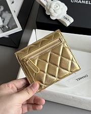 Colestore Chanel CF Classic Tri-Fold Quilted Card Holder Gold 10.5x11.5x3cm - 4