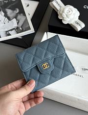  Colestore Chanel Caviar Quilted Flap Card Holder 10.5x11.5x3cm - 1