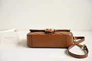 Colestore Gucci GG Marmont Mini Shoulder Bag in Brown Leather 22x13x6cm - 2