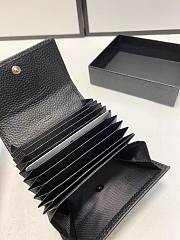 Colestore Prada Logo Plaque Wallet Black 10x7cm - 4