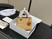 Colestore Dior Lady Dior Bag Natural Cannage Raffia 21cm - 3