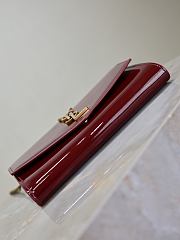 Colestore YSL Saint Laurent Portemonnaie In Kuvertform Mit Cassandre Wine Red 19x12x4cm - 5