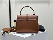 Colestore Celine Classique 16 Bag In Natural Calfskin Tan 23x18x10cm - 5