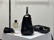 Colestore Celine Classique 16 Bag In Natural Calfskin Black 23x18x10cm - 2