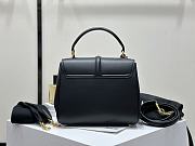 Colestore Celine Classique 16 Bag In Natural Calfskin Black 23x18x10cm - 3
