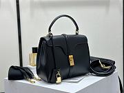 Colestore Celine Classique 16 Bag In Natural Calfskin Black 23x18x10cm - 4