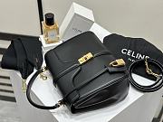 Colestore Celine Classique 16 Bag In Natural Calfskin Black 23x18x10cm - 6