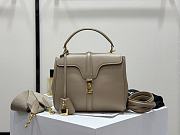 Colestore Celine Classique 16 Bag In Natural Calfskin Light Stone 23x18x10cm - 1