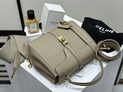 Colestore Celine Classique 16 Bag In Natural Calfskin Light Stone 23x18x10cm - 3
