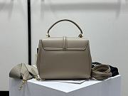 Colestore Celine Classique 16 Bag In Natural Calfskin Light Stone 23x18x10cm - 4