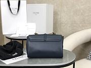 Colestore Celine Teen Soft 16 in Smooth Calfskin Dark Blue 23x15x9cm - 5