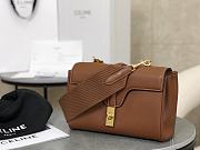 Colestore Celine Teen Soft 16 in Smooth Calfskin Tan 23x15x9cm - 4