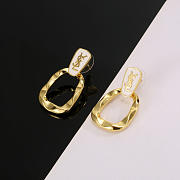 Colestore YSL Vintage Yves Saint Laurent 925 Silver Gold Plated Stud Earrings - 5
