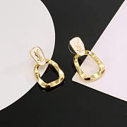 Colestore YSL Vintage Yves Saint Laurent 925 Silver Gold Plated Stud Earrings - 4