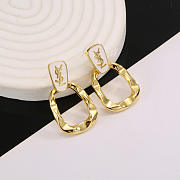 Colestore YSL Vintage Yves Saint Laurent 925 Silver Gold Plated Stud Earrings - 3