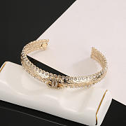 Colestore Chanel Crystal Manchette CC Gold Cuff Bracelet - Gold - 6