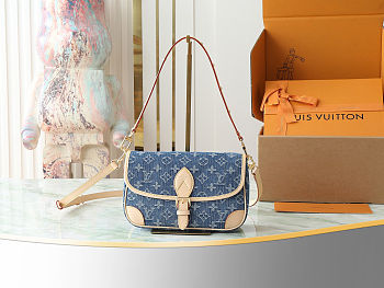 Colestore Louis Vuitton Diane Denim Blue M13070 25x9x15cm