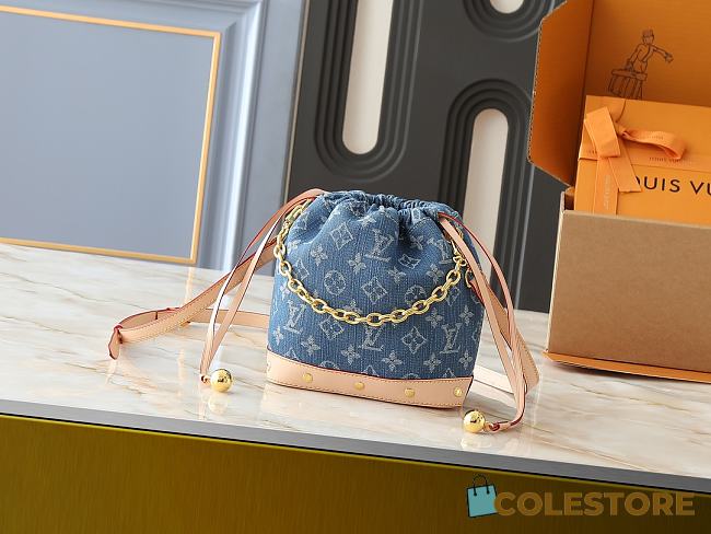 Colestore Louis Vuitton Nano Noé Monogram Denim 18x20cm - 1