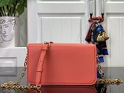 Colestore Louis Vuitton Wallet On Chain LV Bloom Sweet Coral 20x11.5x4cm - 4
