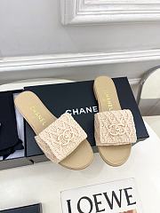 Colestore Chanel Flat Mule Natural Raffia  - 5