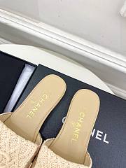 Colestore Chanel Flat Mule Natural Raffia  - 4