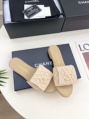 Colestore Chanel Flat Mule Natural Raffia  - 3