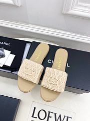 Colestore Chanel Flat Mule Natural Raffia  - 2