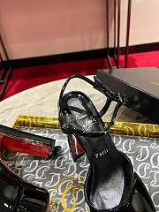 Colestore Christian Louboutin Women's Black Patent Leather Ankle-Strap Pumps - 2