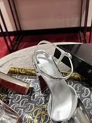 Colestore Christian Louboutin Women's Sliver Patent Leather Ankle-Strap Pumps - 5