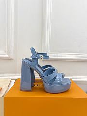 Colestore Louis Vuitton V-shaped High Heel Platform Sandals  - 4