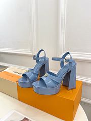 Colestore Louis Vuitton V-shaped High Heel Platform Sandals  - 2