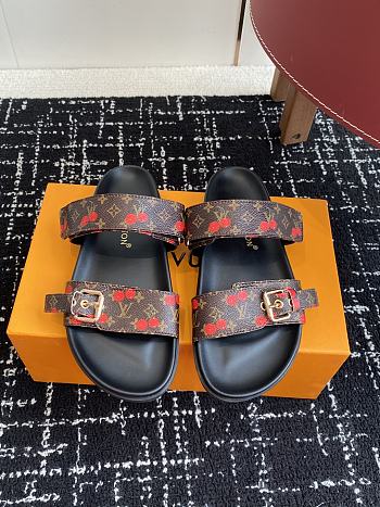 Colestore Louis Vuitton LV x TM Bom Dia Flat Comfort Mules Black