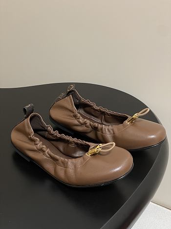 Colestore Louis Vuitton LV Nolita Flat Ballerina Brown 