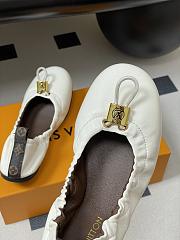 Colestore Louis Vuitton LV Nolita Flat Ballerina White - 2
