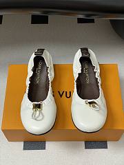 Colestore Louis Vuitton LV Nolita Flat Ballerina White - 3