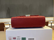 Colestore Chanel 25S Cross Handle Kelly Chain Bag Red 11.5x14.5x5.5cm - 3