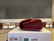 Colestore Chanel 25S Cross Handle Kelly Chain Bag Red18x10x4.5cm - 6