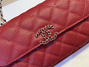 Colestore Chanel 25S Cross Handle Kelly Chain Bag Red18x10x4.5cm - 3