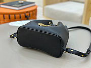 Colestore Chloé Small Bracelet Backpack In Grained Black Leather 22x20x10.5cm - 6