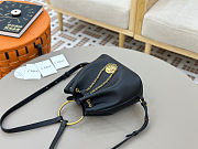 Colestore Chloé Small Bracelet Backpack In Grained Black Leather 22x20x10.5cm - 5